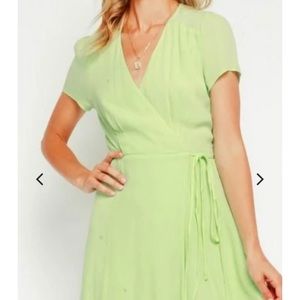 Green Medium length summer dress